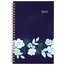 Cambridge Midnight Magnolia Customizable Weekly Monthly Planner, Small