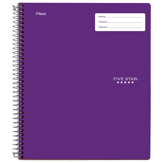 Five Star Interactive Notebook Multipacks, 1 Subject, College