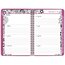 Cambridge FloraDoodle Premium Weekly Monthly Planner, Small, Black/White