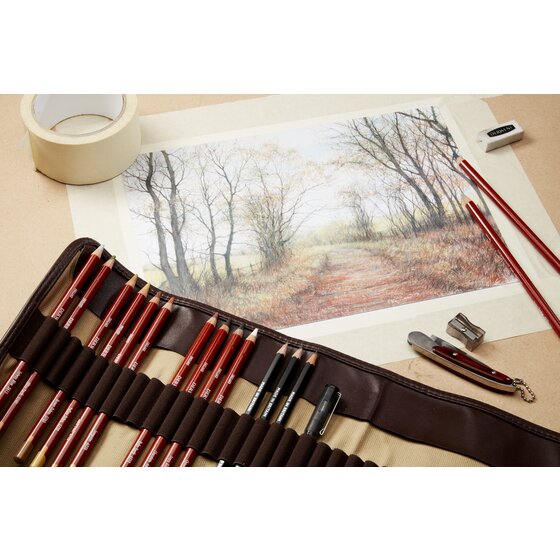 Artist's Pencils Colouring Pencils Derwent UK Drawing Pencils 24