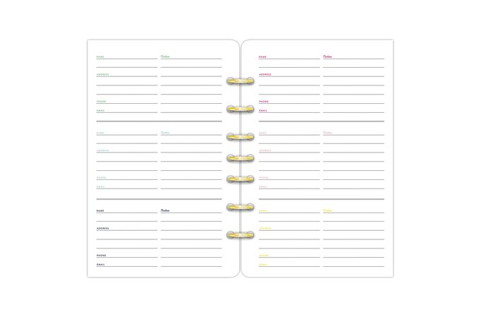 gracht residu dier AT-A-GLANCE Emily Ley Simplified System Contacts and Passwords Refill, Desk  Size, 5 3/8" x 8 1/2" | Emily Ley | AT-A-GLANCE