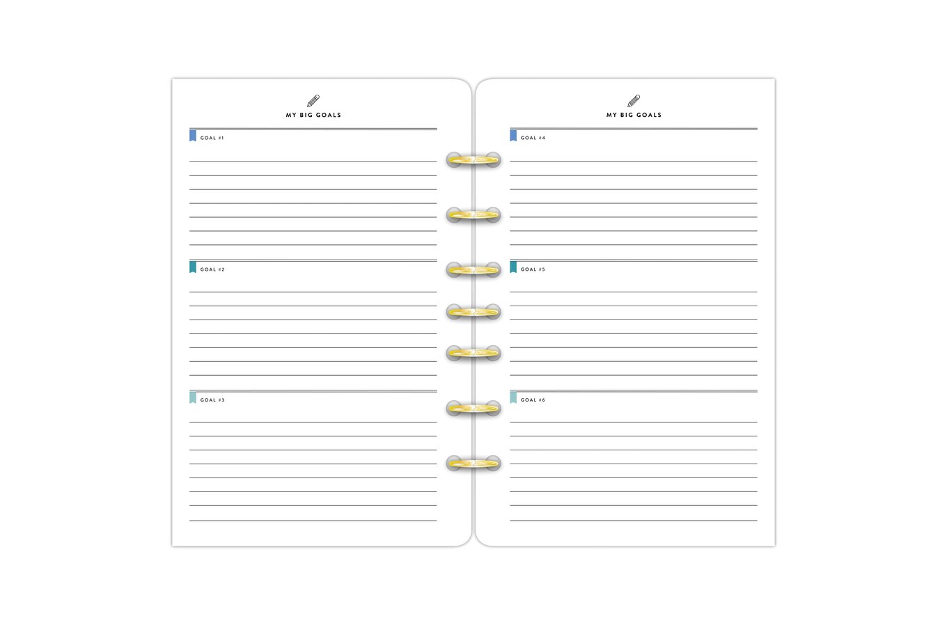 Simplified Weekly Inserts WO2P Planner Agenda Refills 