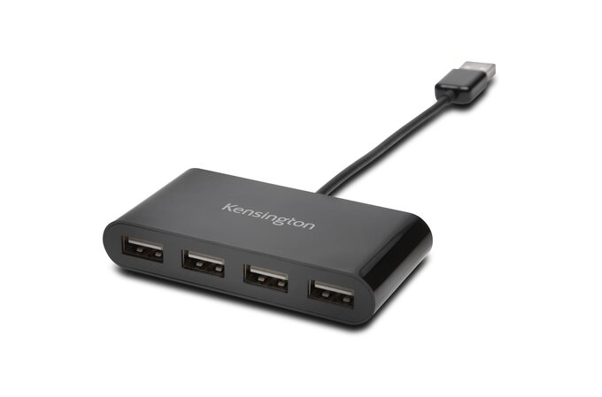 Phoenix - Hub USB Portatil, 4 Puertos USB 2.0, Cable Conector USB Flexible,  Diseño Compacto