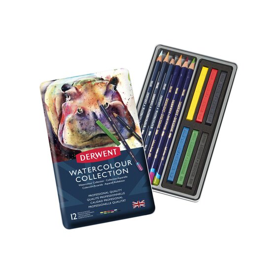 Caja metálica Watercolour Collection (12 piezas)