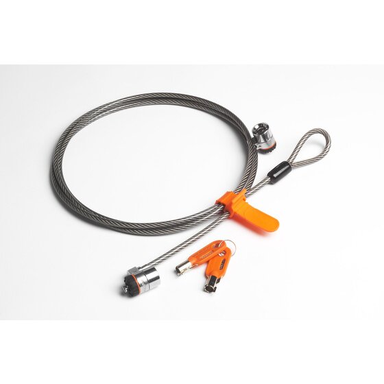 Ordinateur Portable Câble Antivol Pour PC Portable - Verrou Kensington Acier (100cm) Pour Fente 6x2.5mm - Sécurité Dell/Ordinateurs Protection Portable Vol