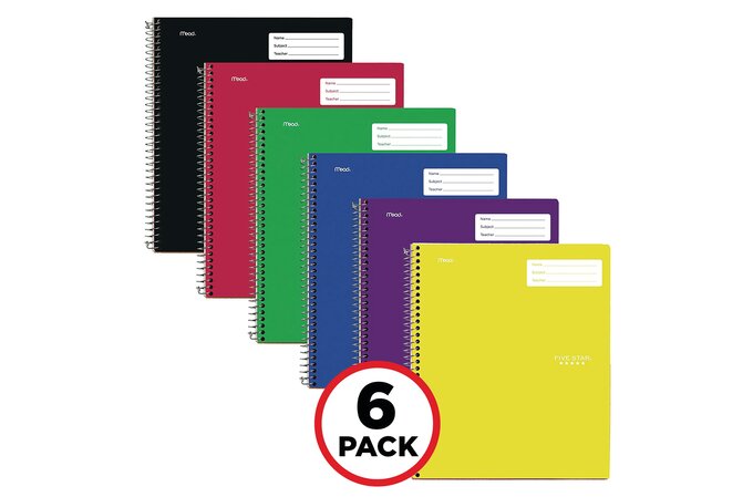 Five Star Interactive Notebook Multipacks, 1 Subject, College Ruled ...