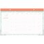 Ivory Ella Academic Monthly Desk Pad Calendar, Compact