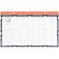 Ivory Ella Academic Monthly Desk Pad Calendar, Compact