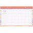 Ivory Ella Academic Monthly Desk Pad Calendar, Compact