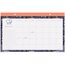Ivory Ella Academic Monthly Desk Pad Calendar, Compact