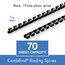 Mead CombBind Binding Spines, 7/16", Black, 125 Pack thumbnail images 5 of 8