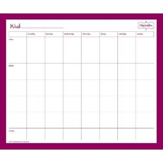 Mead OrganizHer To-Do Notepad 75 Sheets 4" x 7 1/2" 