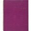 Trucco Twinwire Business Notebook, Ruled, 80 Sheets, 11" x 8 7/8", Crocodile Textured, Purple