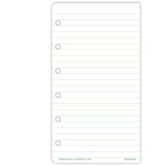 Day-Timer Undated Lined Pad, Jotter Size, 2 3/4" x 5", 2 Pack