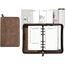 Day-Timer® Distressed  Simulated Leather Starter Set, 6-Ring, Brown, Portable Size, 3 3/4" x 6 3/4" thumbnail images 3 of 4