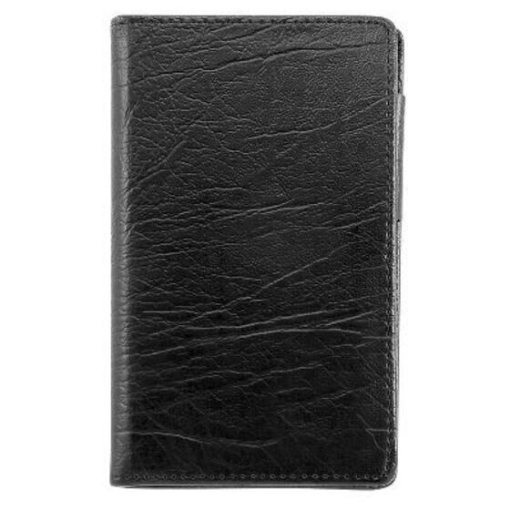 Day-Timer Antique Vinyl Open Style Planner Wallet, Black, Compact Size, 3" x 5"