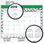 Cambridge Blair Geo Academic Monthly Desk Pad Calendar, Large