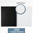 Wirebound Legal Ruled Business Notebook, 80 Sheets, 8 7/8" x 11", Black