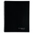 Wirebound Action Planner Business Notebook, 80 Sheets, 8 1/2" x 11", Black