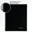 Wirebound Action Planner Business Notebook, 80 Sheets, 8 1/2" x 11", Black