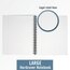 Hardcover Legal Ruled Business Notebook with Pocket, 96 Sheets, 8 7/8" x 11", Black