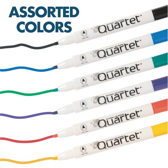 Quartet Dry Erase Markers Magnetic, Fine Point Mini Whiteboard Markers 