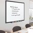 Quartet Classic DuraMax Porcelain Magnetic Whiteboard, 72" x 48" (6' x 4'), Black Aluminum Frame thumbnail images 2 of 2