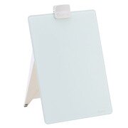 Quartet® Glass Desktop Dry-Erase Easel, 9" x 11", White Surface