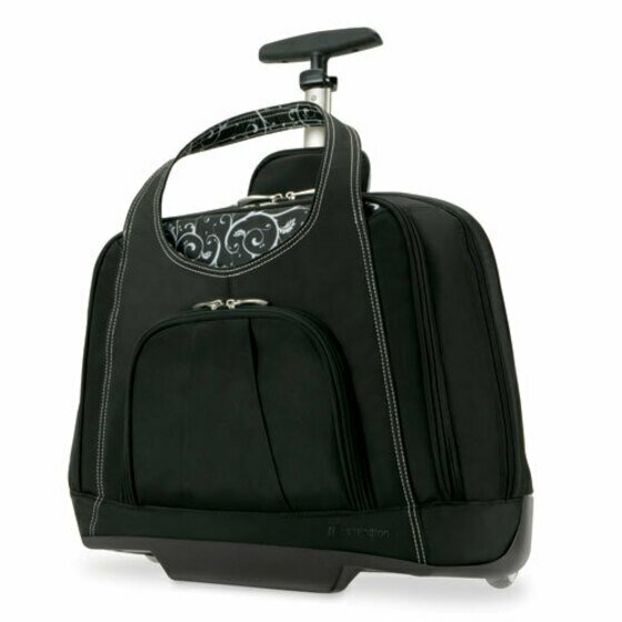 Kensington Contour Balance Notebook Roller Bag in Onyx, Fits Most 15-Inch Notebooks