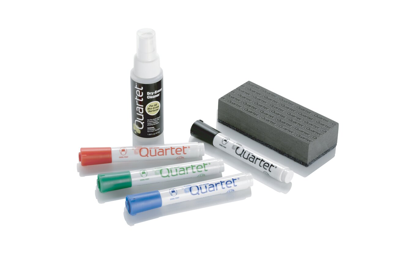 Quartet Classic Low Odor Dry-Erase Markers, Fine Tip, DryGuard Ink