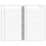 Wirebound Fashion Notebook, 80 Sheets, 5 3/8" x 8", Blue Floral