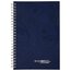 Wirebound Fashion Notebook, 80 Sheets, 5 3/8" x 8", Blue Floral