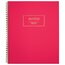 Cambridge WorkStyle Wirebound Fashion Notebook, Large, Pink