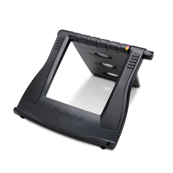 4 Rehausseurs Clavier Portable Pliables - Supports Invisibles Ordinateur Portable 3 Cm - Alliage Zinc Noir & Argent Anti-Surchauffe