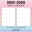 Matt Crump Academic Weekly Monthly Planner, Large, Pink