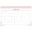 Cambridge WorkStyle Monthly Desk Pad Calendar, Compact, Pink