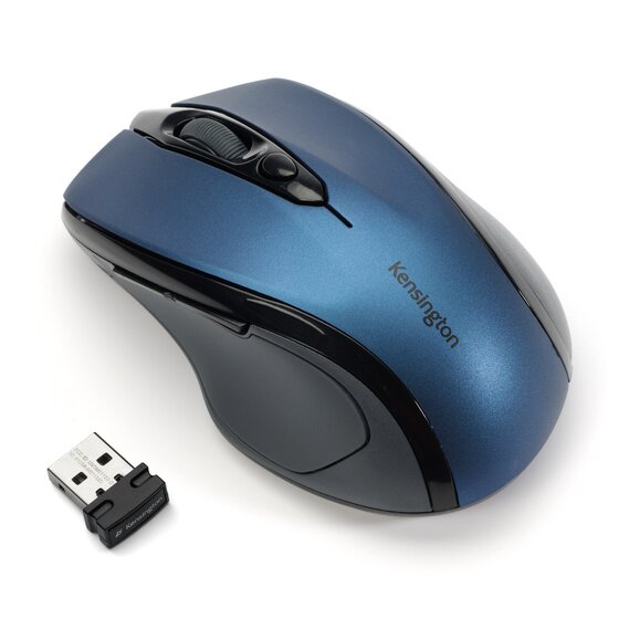 Kensington K72421WW Mouse Wireless Pro Fit di Medie Dimensioni Blu Zaffiro