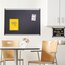 Quartet Prestige Plus Magnetic Fabric Bulletin Board, 3' x 2', Aluminum Frame thumbnail images 2 of 2