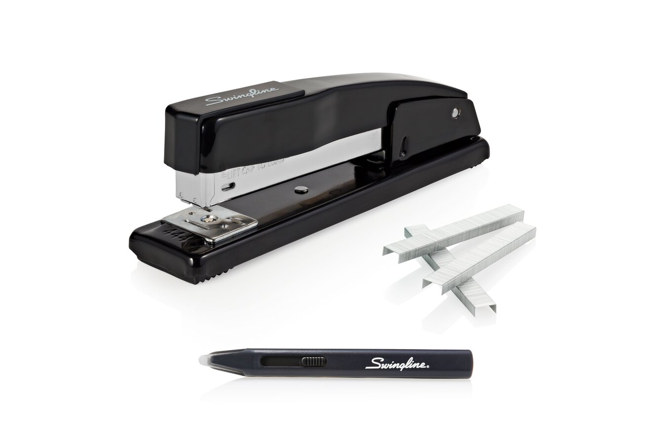 Swingline® Light-Duty Full Strip Desk Stapler, 20-Sheet Capacity, Black