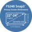 FS240 Snap2™ Privacy Screen for 22”-24” Widescreen Monitors (16:9 / 16:10) - TAA thumbnail images 3 of 6