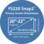 FS220 Snap2™ Privacy Screen for 20”-22” Widescreen Monitors — Black thumbnail images 3 of 6
