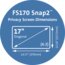FS170 Snap2™ Privacy Screen for 17” Monitors (4:3) thumbnail images 3 of 3