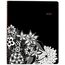 Cambridge FloraDoodle Premium Weekly Monthly Appointment Book, Large, Black/White