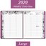 Cambridge FloraDoodle Premium Weekly Monthly Appointment Book, Large, Black/White