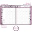 Cambridge FloraDoodle Premium Weekly Monthly Appointment Book, Large, Black/White