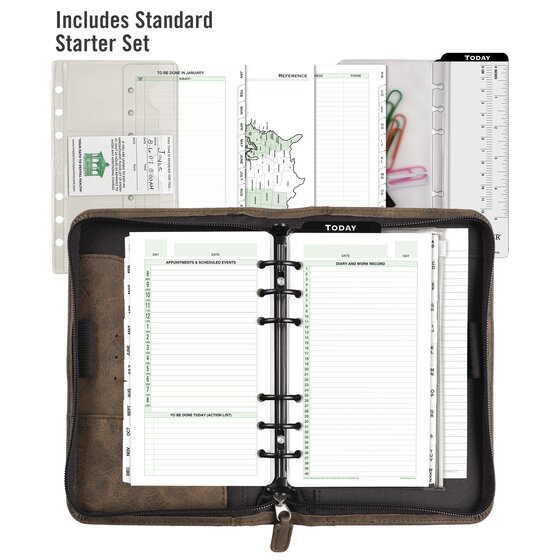 Day-Timer Dayrunner With Tabs 2021 Monthly Planner For 6-Ring Notebooks 