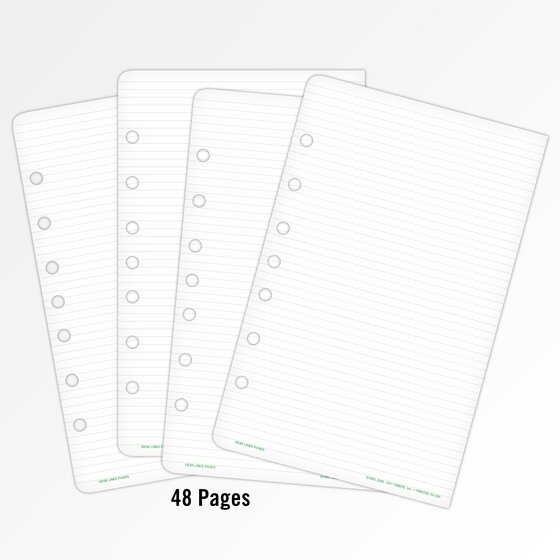 Day-Timer Lined Note Pages 5.7/16x8.5 Pack Of 2 Pads Of 24 Sheets New 87238 