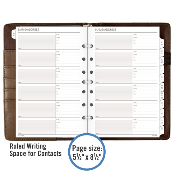 Day Runner 2016 Desk 4-3/4 x 8 5-3 x 8-11/16 Inches Telephone/Address Book 90-1541378 