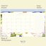 Lillian Farag Paper Palms Compact Desk Pad Calendar