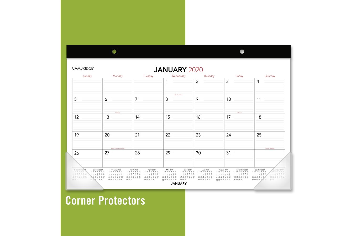 Cambridge Business Compact Monthly Desk Pad 12 Months January